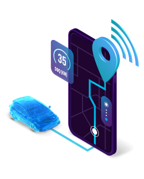 Get real-time information about location and direction of any of your vehicles