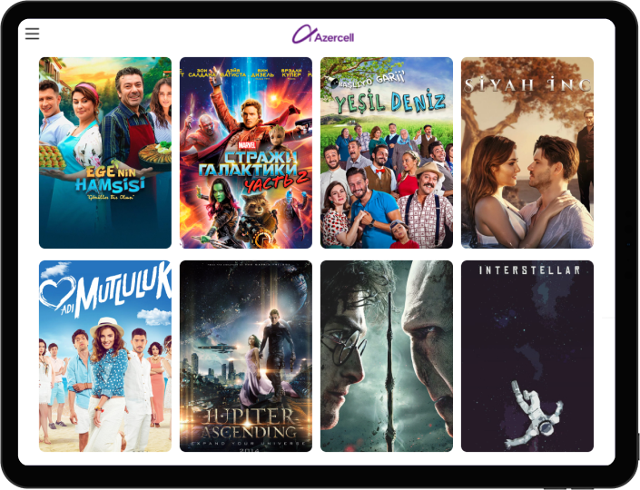 Large catalog of movies and TV series
